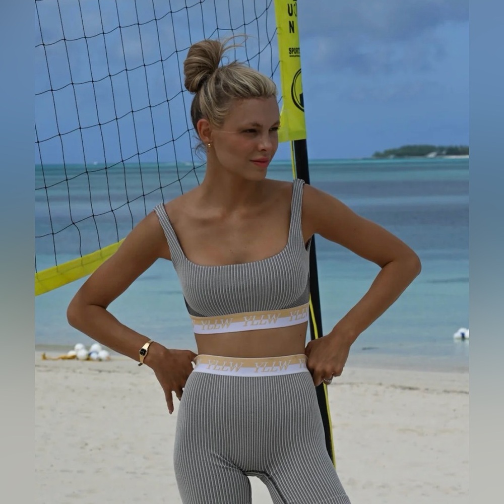 Yllw The Label Set - Cora Ribbed Leggings & Brice Ribbed Bra